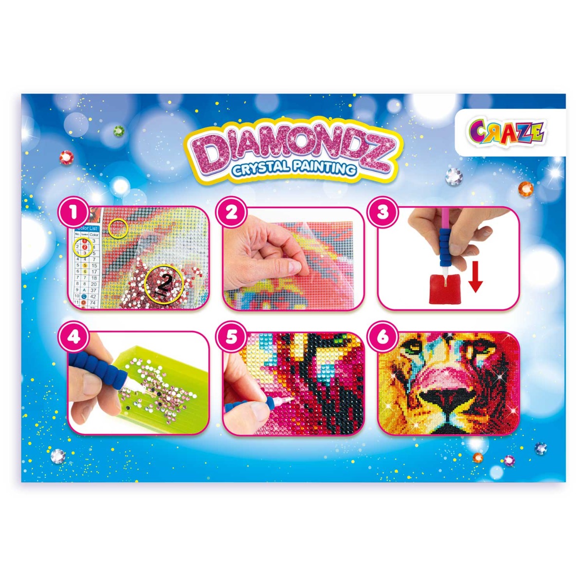 Set de creatie mozaic Craze Diamondz Leu - poza 5