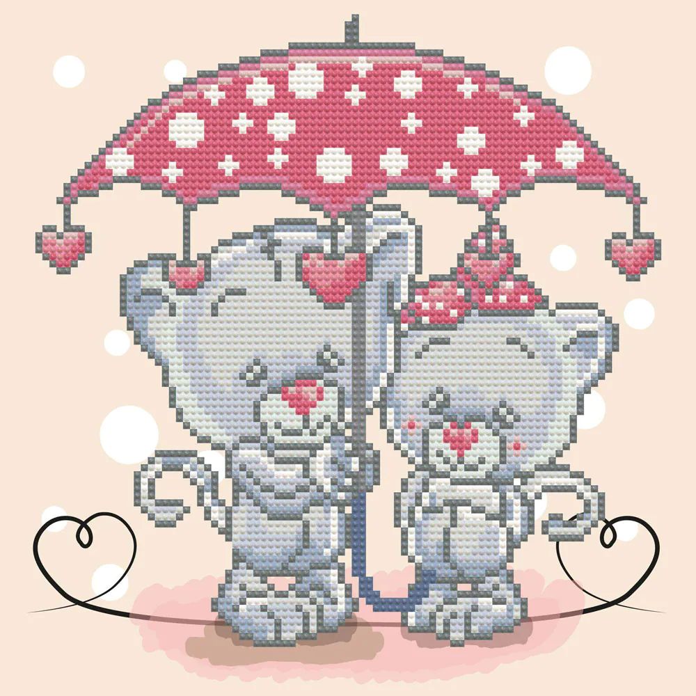 Set de creatie mozaic Diamond dotz It Raining Love - poza 2