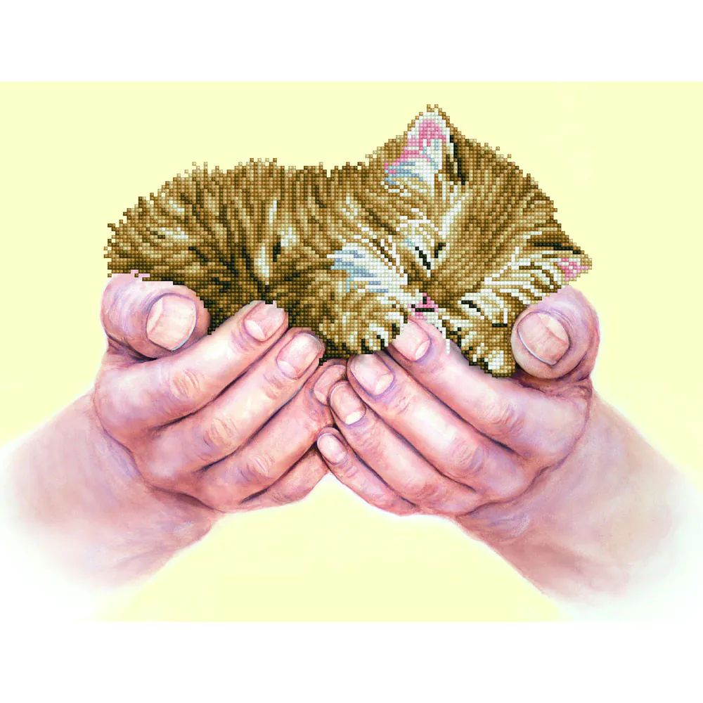 Set de creatie mozaic Diamond dotz Precious Kitten - poza 1