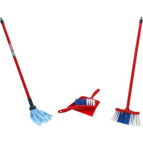 Set de curatenie de jucarie, mop, faras, matura si perie, Vileda - poza 4