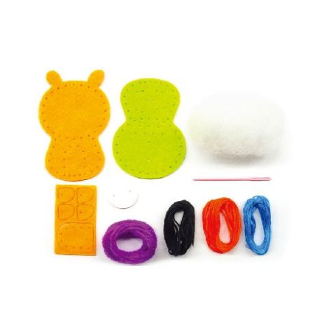 Set de cusut DIY - decoratiune topper pentru creion - Monstrulet - poza 3