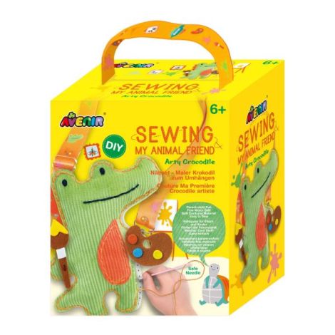 Set de cusut Prietenul Meu Animal - Crocodil artistic - poza 1
