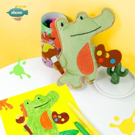 Set de cusut Prietenul Meu Animal - Crocodil artistic - poza 2