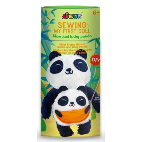 Set de cusut Prima Mea Papusa, Mama si puiul Panda - poza 1