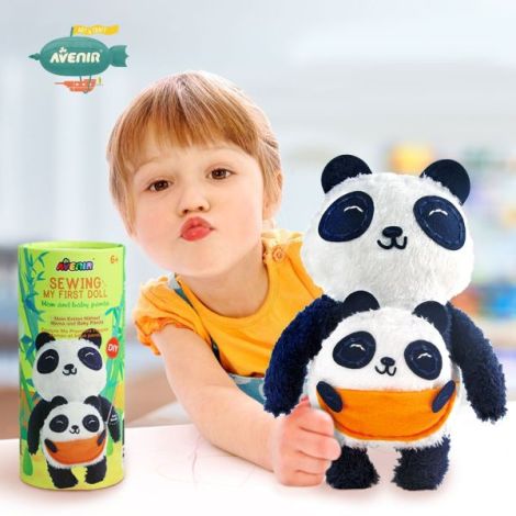 Set de cusut Prima Mea Papusa, Mama si puiul Panda - poza 2