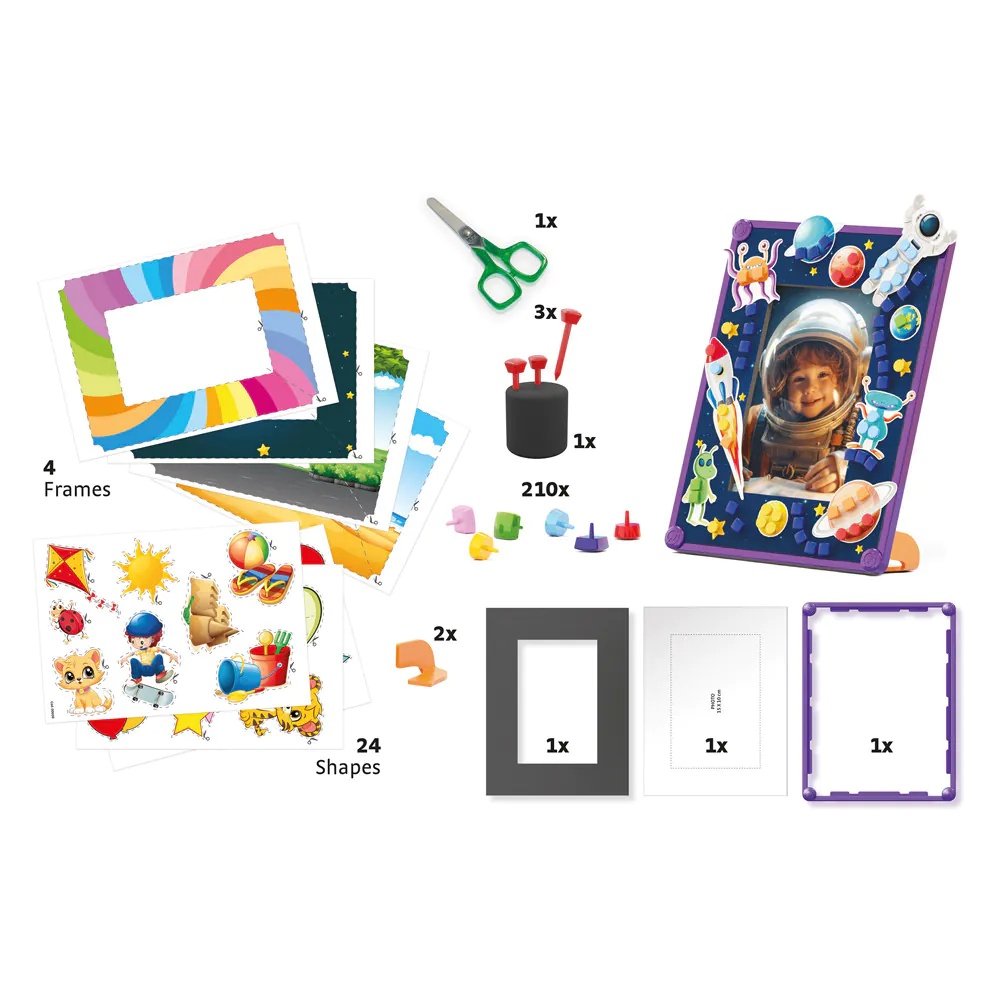 Set de decorat rama foto Quercetti Fanta Frame 210 piese - poza 4