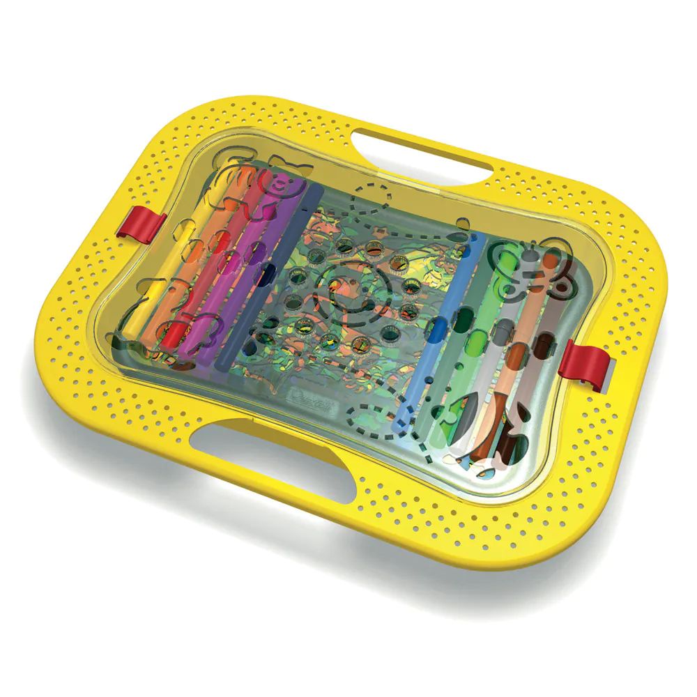 Set de desen cu sabloane Quercetti Farm Design 19 piese - poza 2