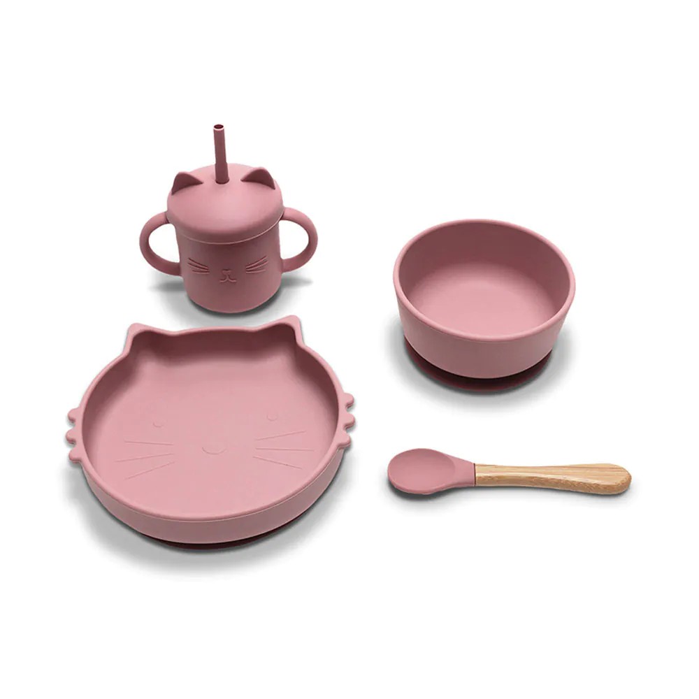 Set de hranire Lorelli Baby Care 4 piese Pink - poza 1