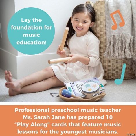 Set de instrumente muzicale din lemn si activitati, Music Jam with Ms. Sarah Jane Music Activity Set - poza 4