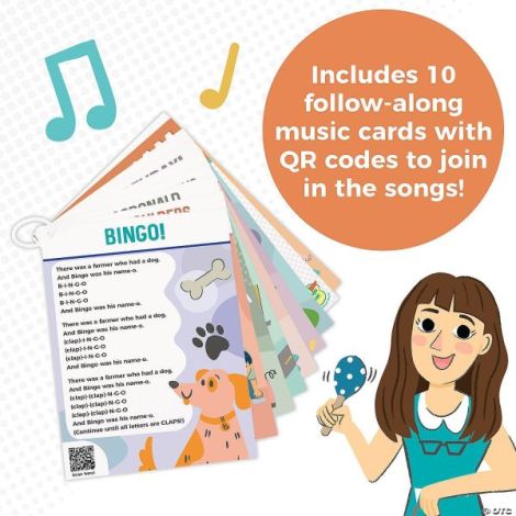 Set de instrumente muzicale din lemn si activitati, Music Jam with Ms. Sarah Jane Music Activity Set - poza 5