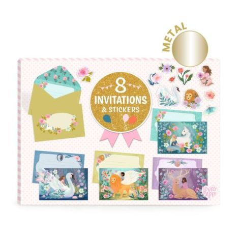 Set de invitatii Animale fantastice, Djeco - poza 1