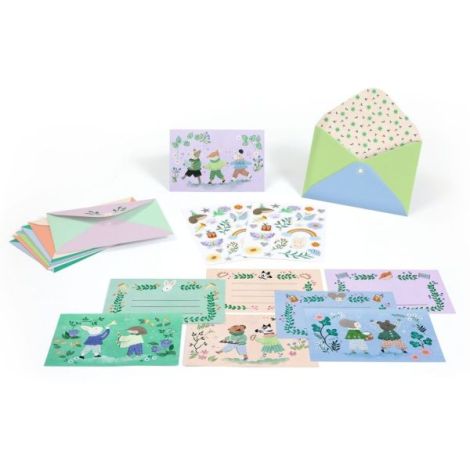 Set de invitatii Parada animalelor, Djeco - poza 2