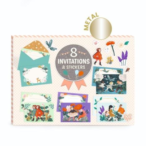 Set de invitatii Prietenii din gradina, Djeco - poza 1