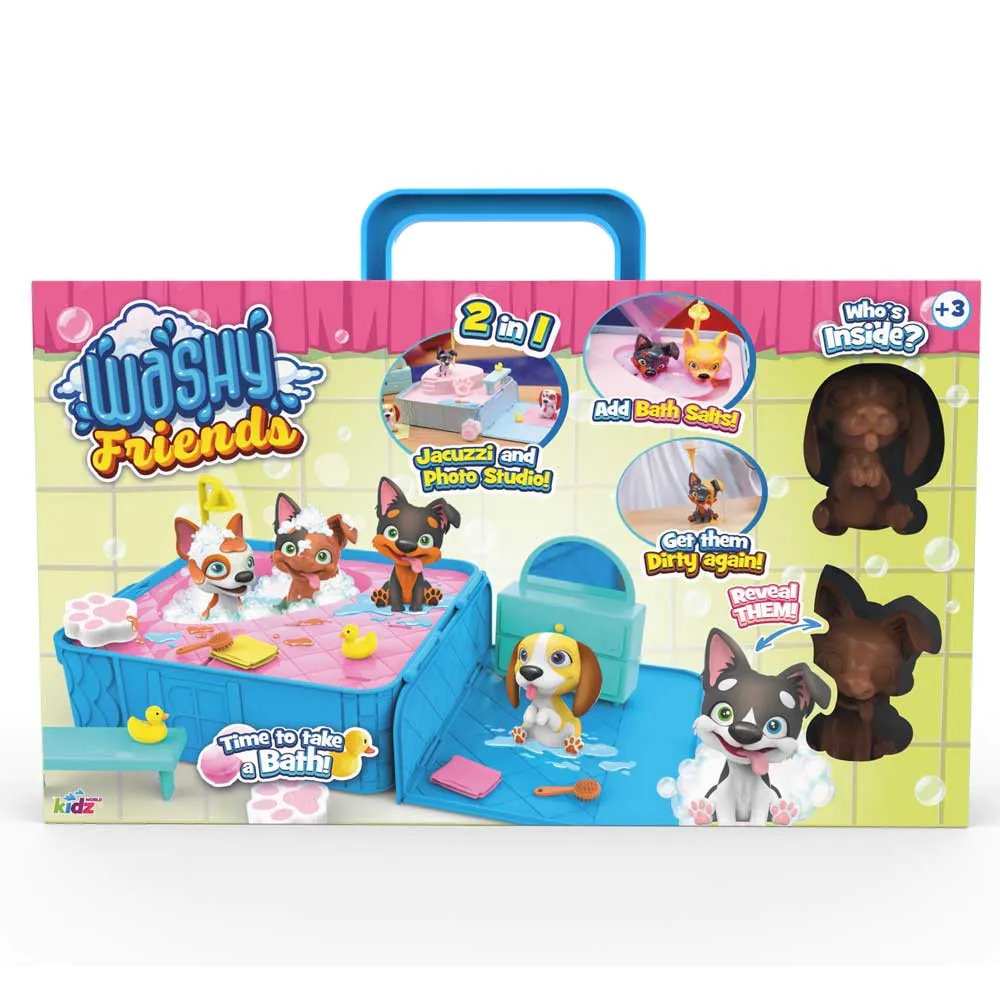 Set de joaca 2 in 1 Washy Friends Puppy Catelusi Noroiosi - poza 1