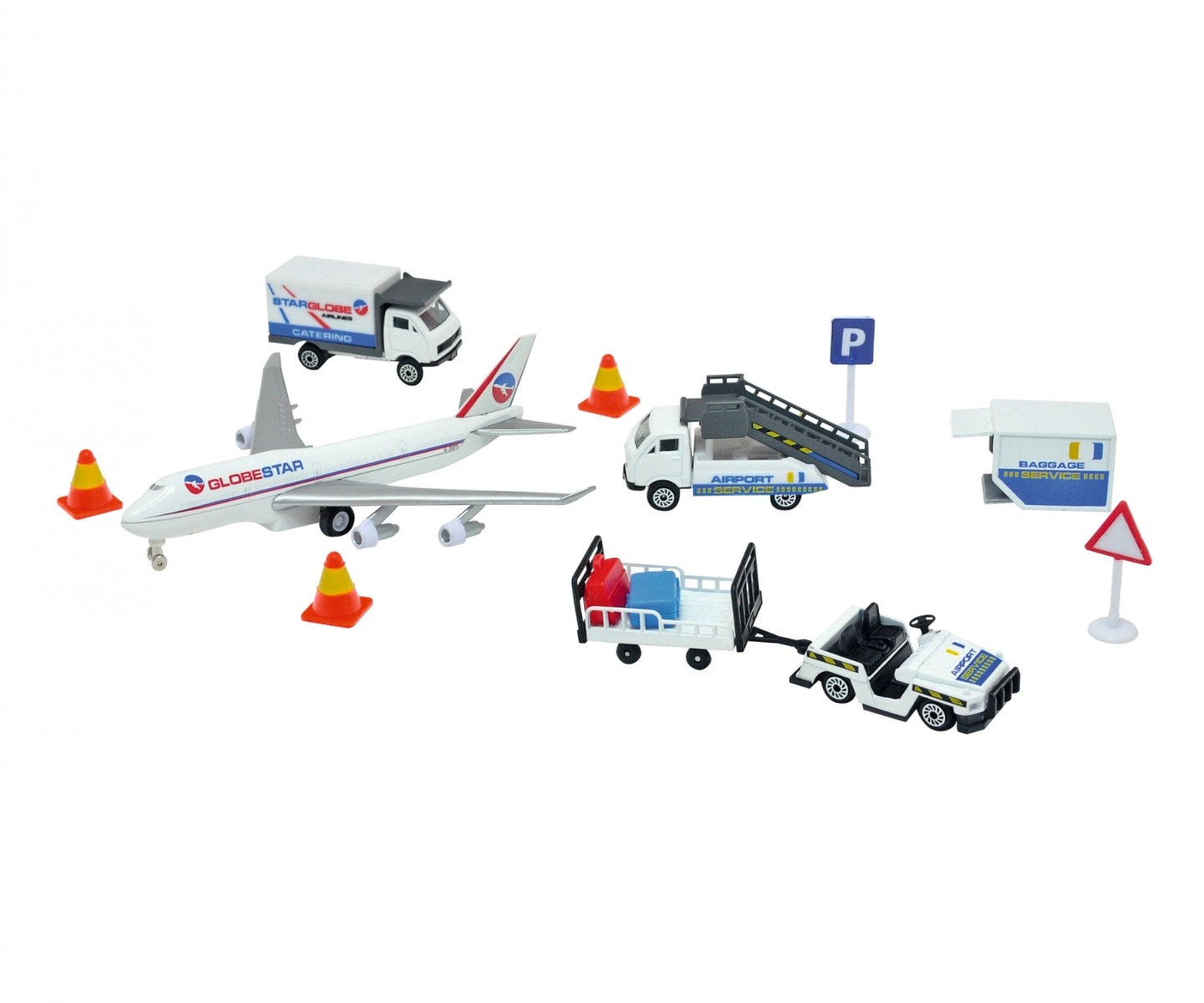 Set de joaca aeroport Dickie cu avion si accesorii 13 piese - poza 1