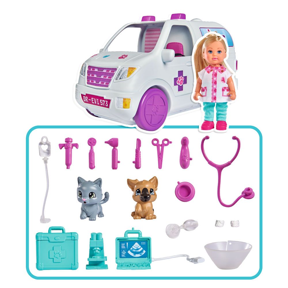 Set de joaca Ambulanta medic veterinar Evi Love - poza 5