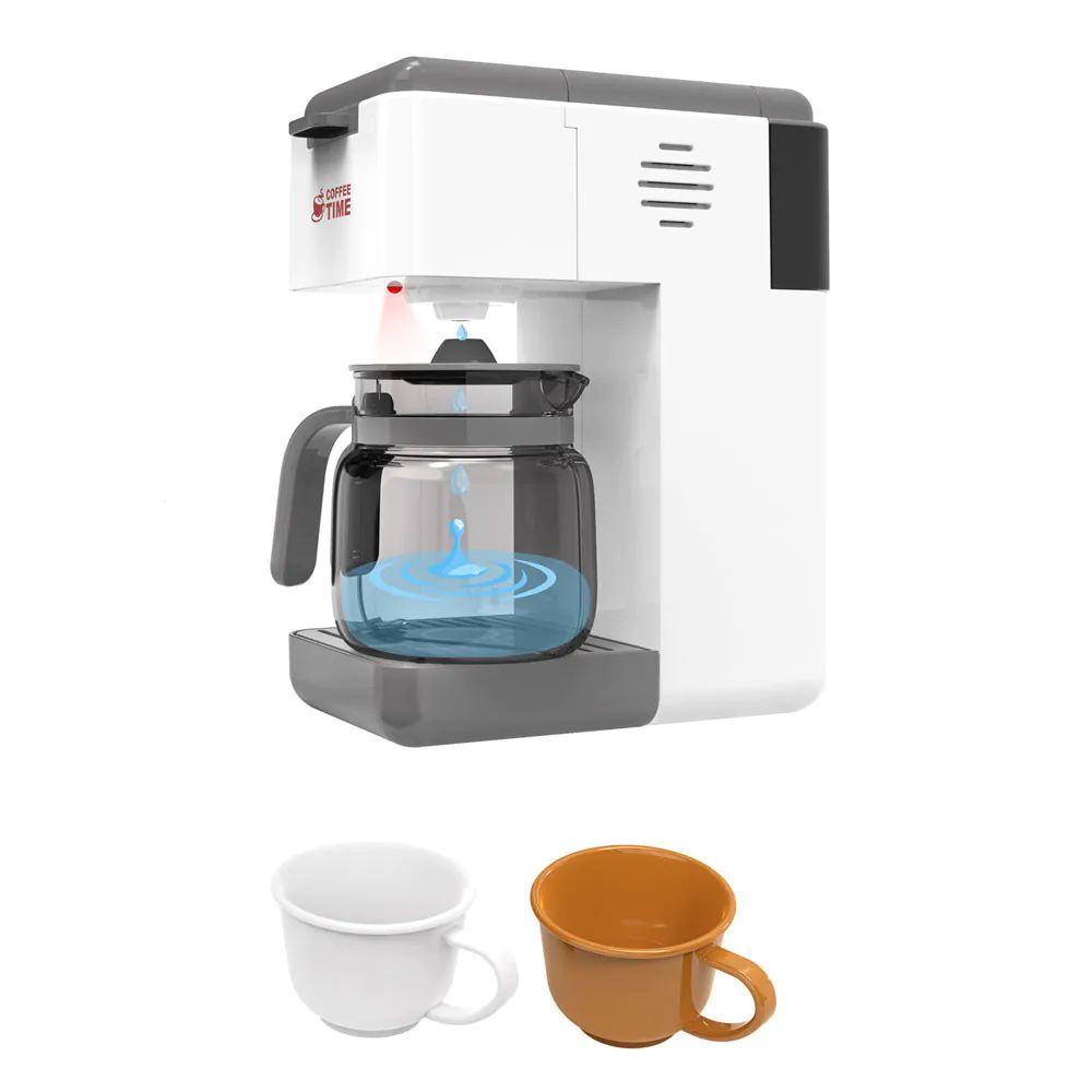 Set de joaca Aparat filtru pentru cafea cu sunete, lumini si accesorii pentru copii Tegole - poza 1