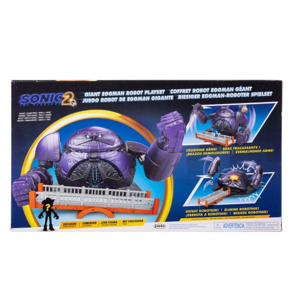 Set de joaca Ariciul Sonic Movie 2 Robotul Gigant Eggman cu figurina 6 cm - poza 4