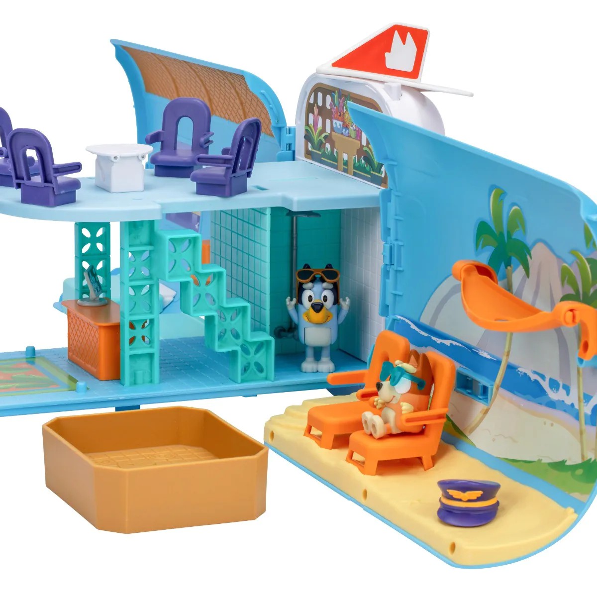 Set de joaca avion cu figurine Bluey - poza 3
