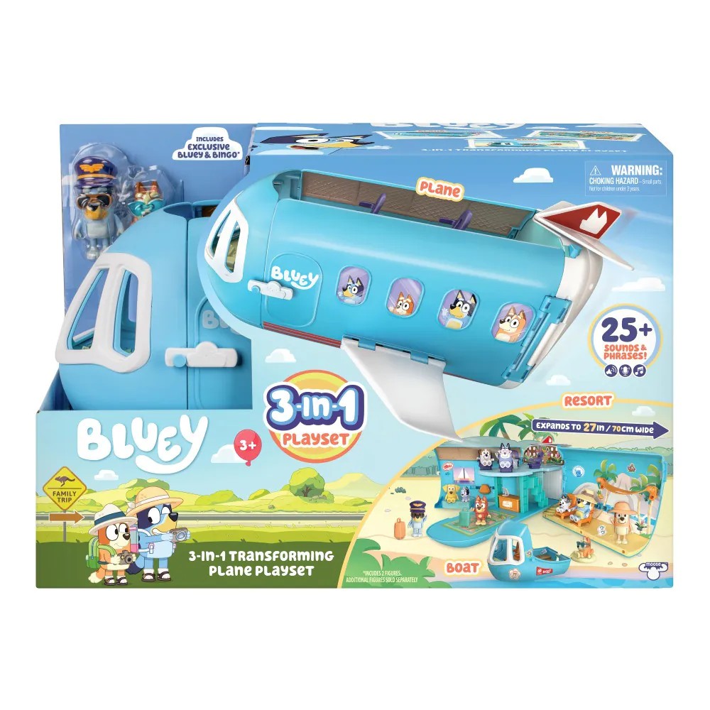Set de joaca avion cu figurine Bluey - poza 4