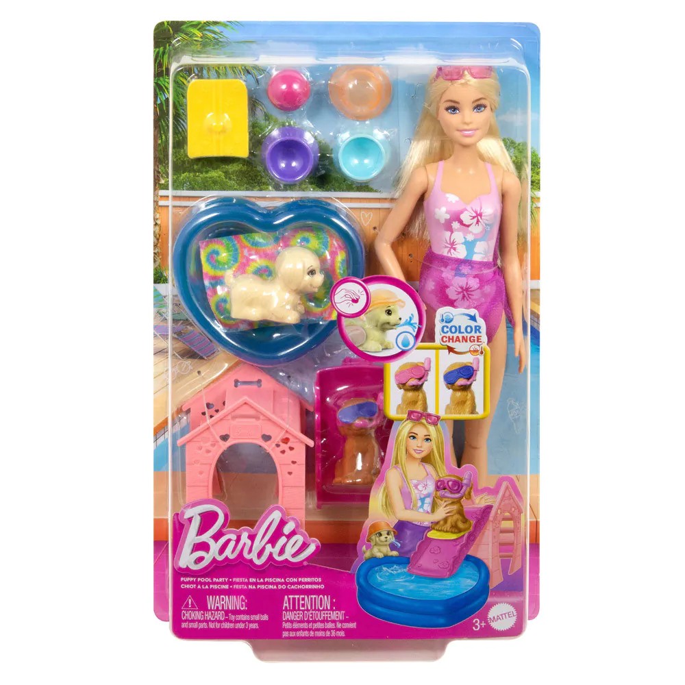 Set de joaca Barbie Petrecere la piscina cu catelusi - poza 5