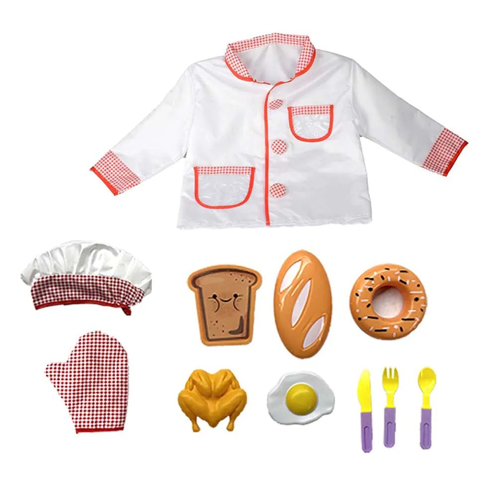 Set de joaca bucatar cu halat roz - poza 1