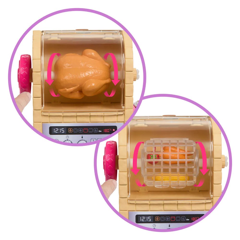 Set de joaca Bucataria lui Barbie si Teresa cu papusa si 20 piese - poza 5