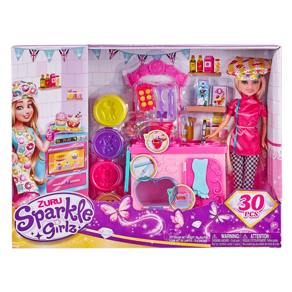 Set de joaca bucatarie cu papusa Sparkle Girlz - poza 2