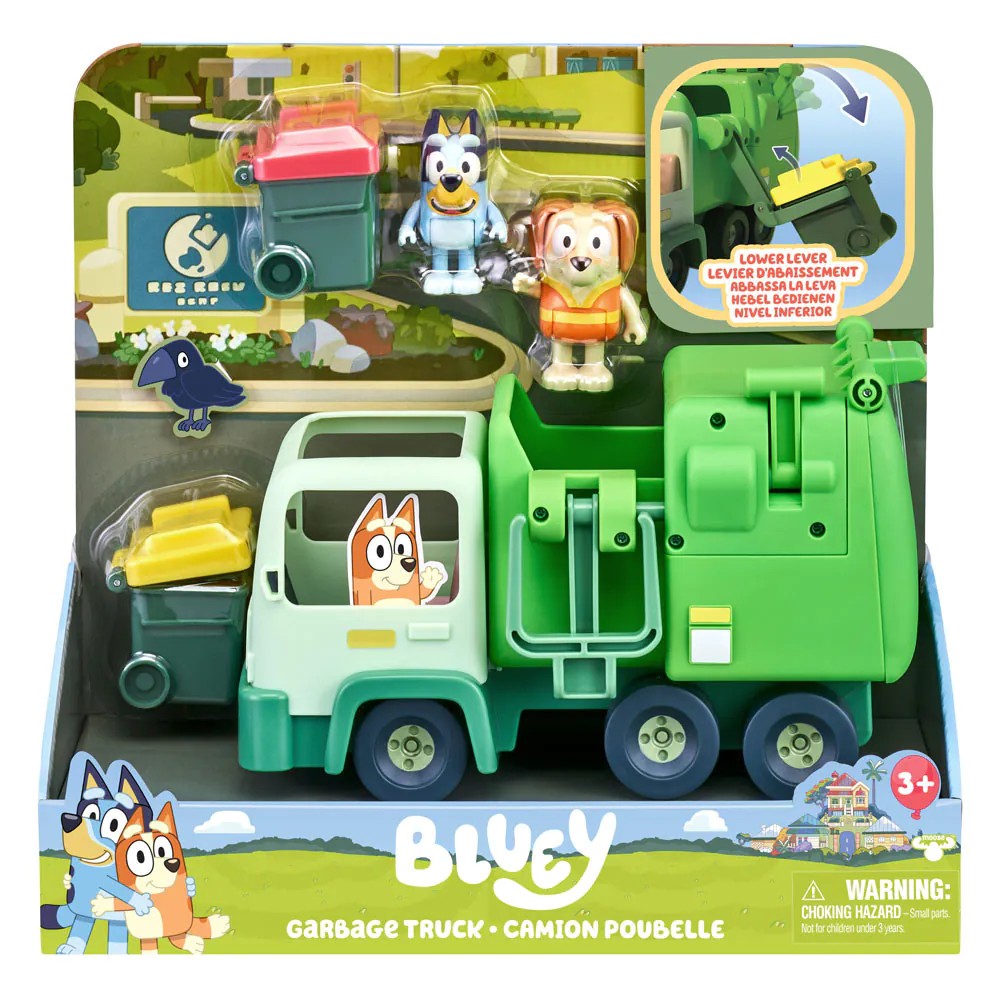 Set de joaca camion de gunoi cu 2 figurine Bluey - poza 2