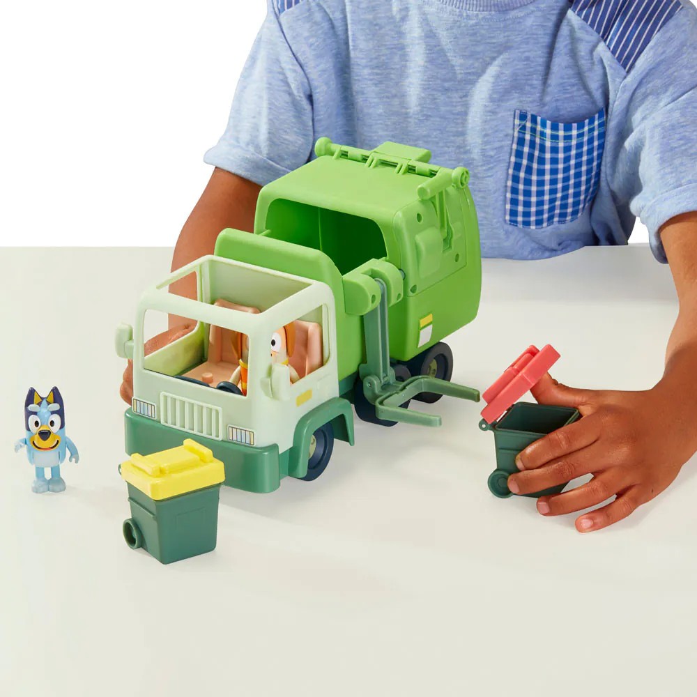 Set de joaca camion de gunoi cu 2 figurine Bluey - poza 3