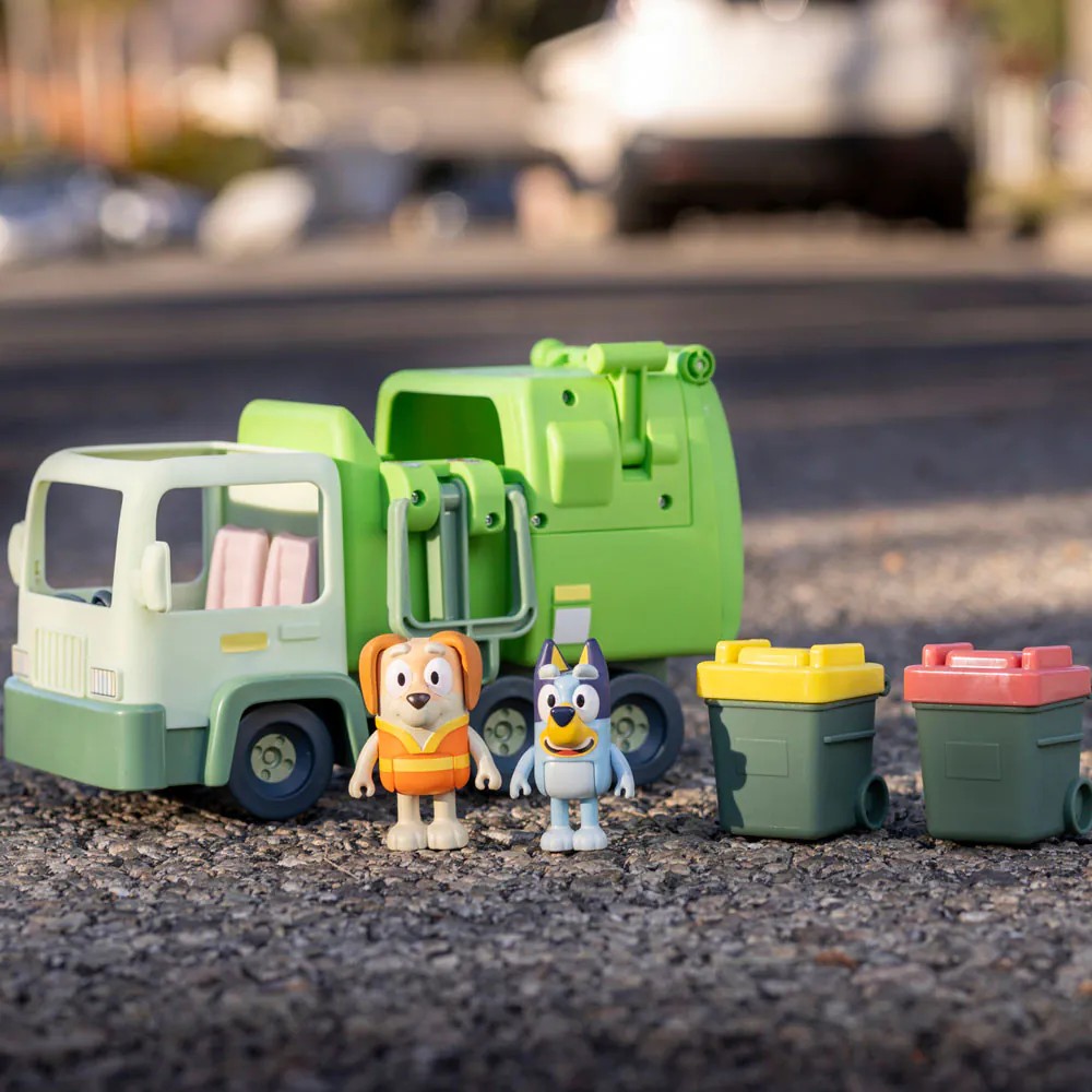 Set de joaca camion de gunoi cu 2 figurine Bluey - poza 4