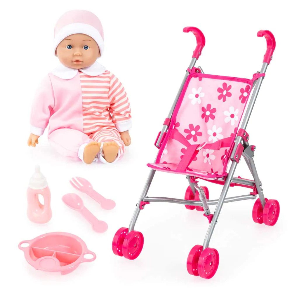 Set de joaca carucior de papusi cu papusa Bayer - poza 1