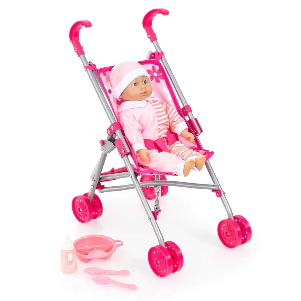 Set de joaca carucior de papusi cu papusa Bayer - poza 2