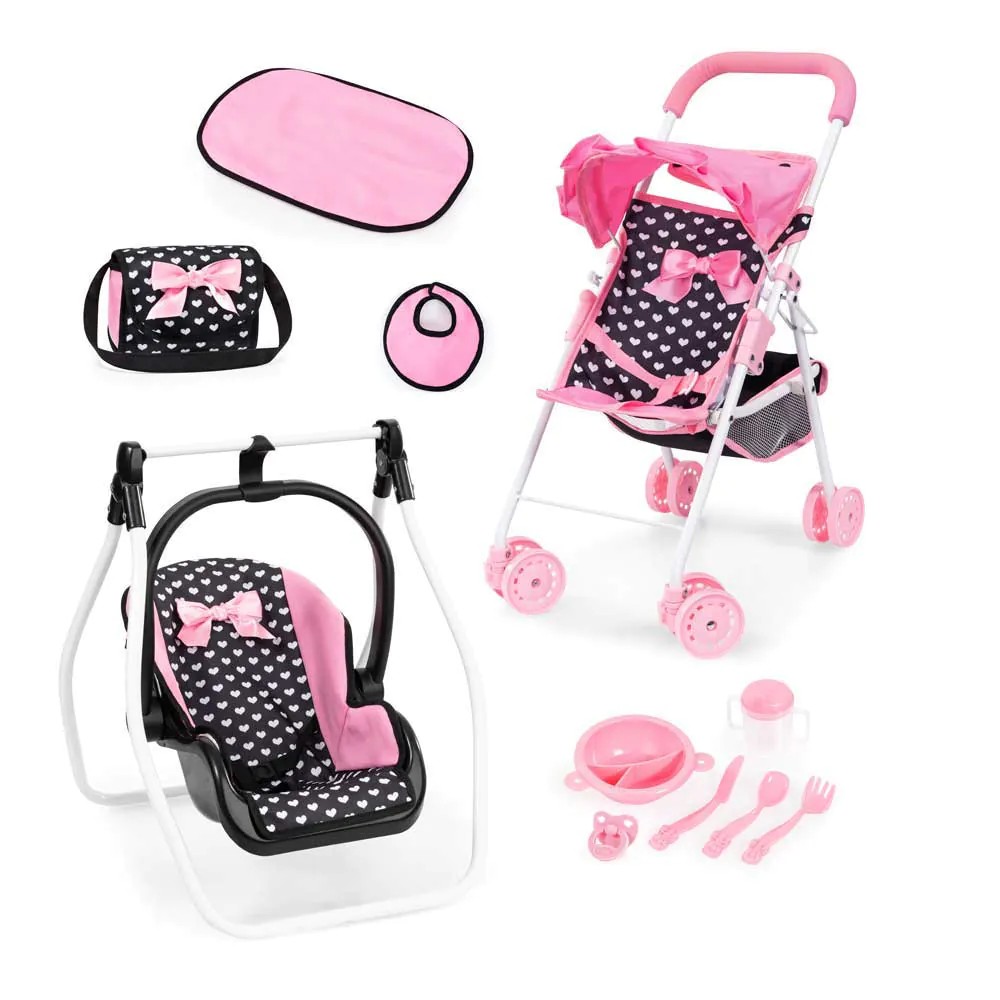 Set de joaca carucior papusi scoica auto si accesorii Bayer 21560AC - poza 1