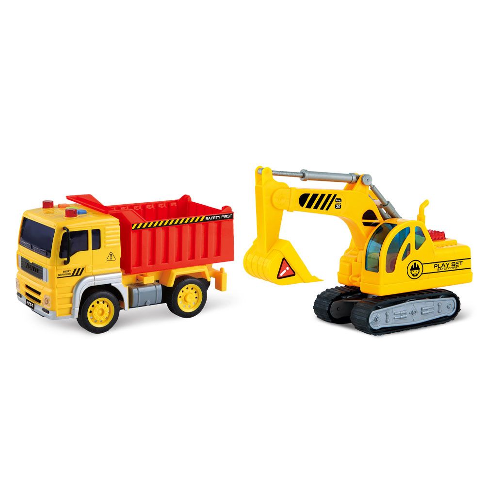 Set de joaca City Service Excavator si basculanta 1:20 - poza 1