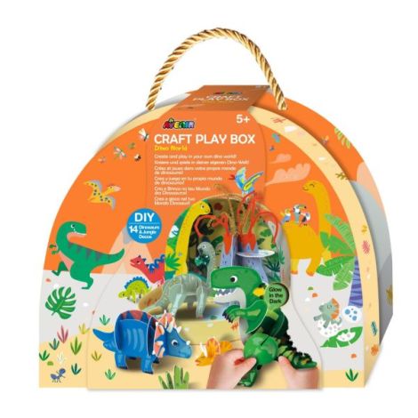 Set de joaca creativa DIY, portabil - Lumea Dinozaurilor - poza 1