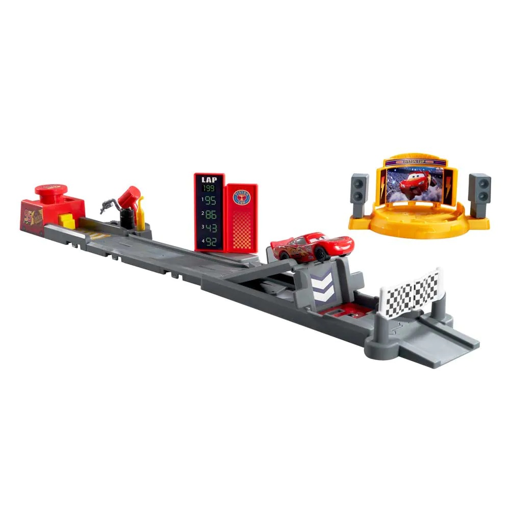 Set de joaca cu 1 masinuta Cars Haulers Piston Cup Launcher - poza 1