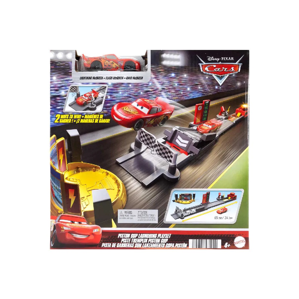 Set de joaca cu 1 masinuta Cars Haulers Piston Cup Launcher - poza 2