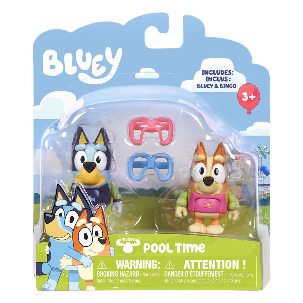 Set de joaca cu 2 figurine Bluey Distractie la Piscina - poza 2