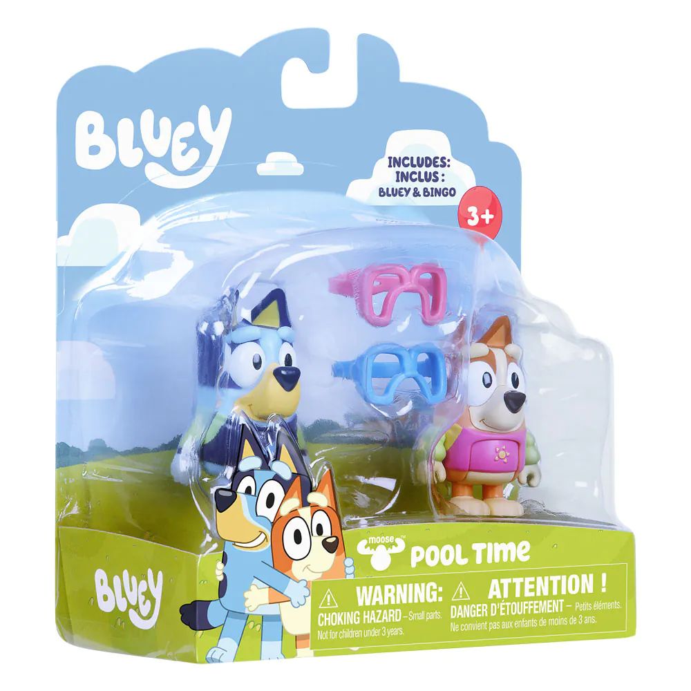 Set de joaca cu 2 figurine Bluey Distractie la Piscina - poza 3