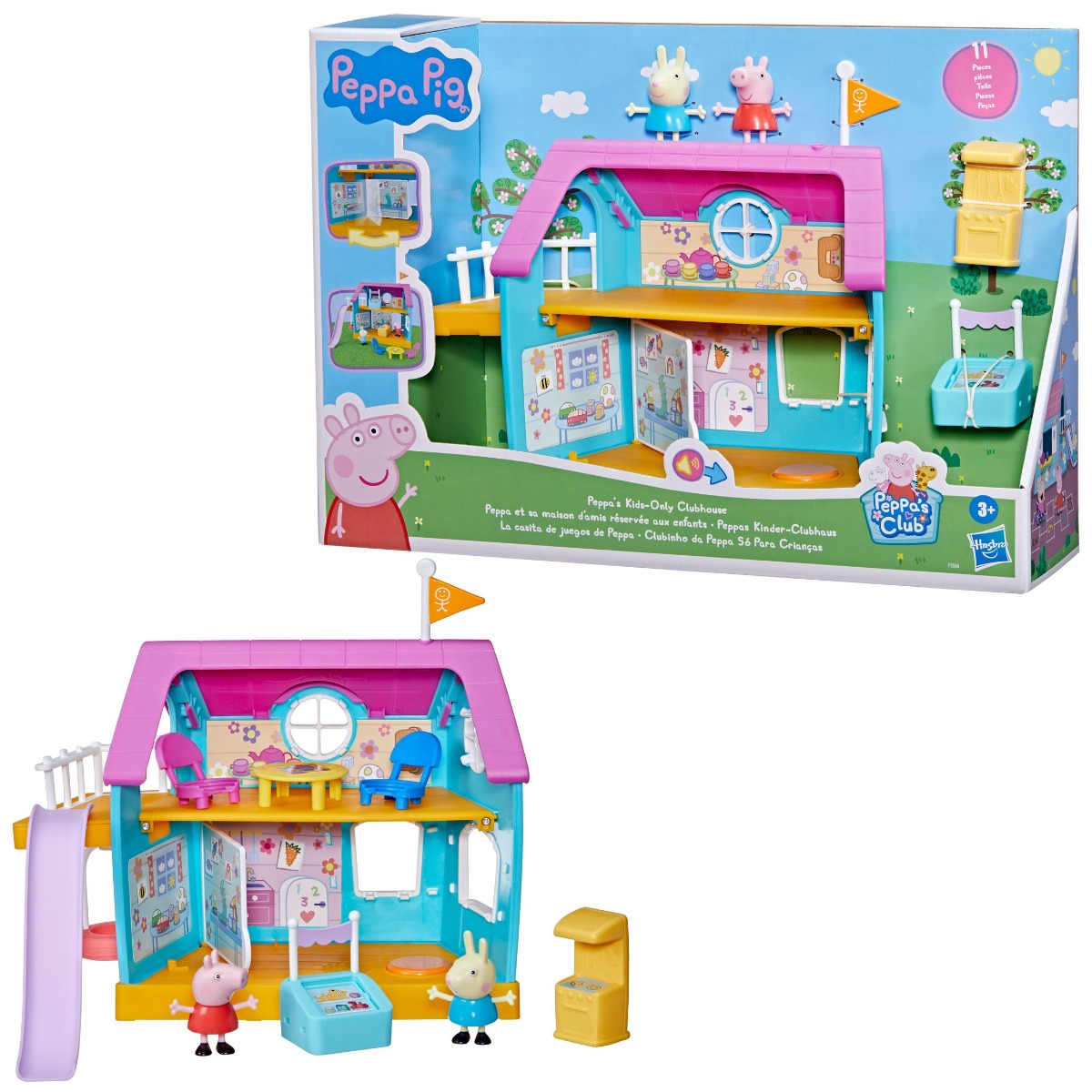 Set de joaca cu 2 figurine Hasbro Peppa Pig Clubhouse - poza 3