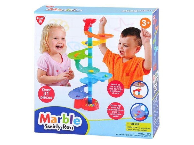 Set de joaca cu bile Play Go Swirly Run 31 piese - poza 2