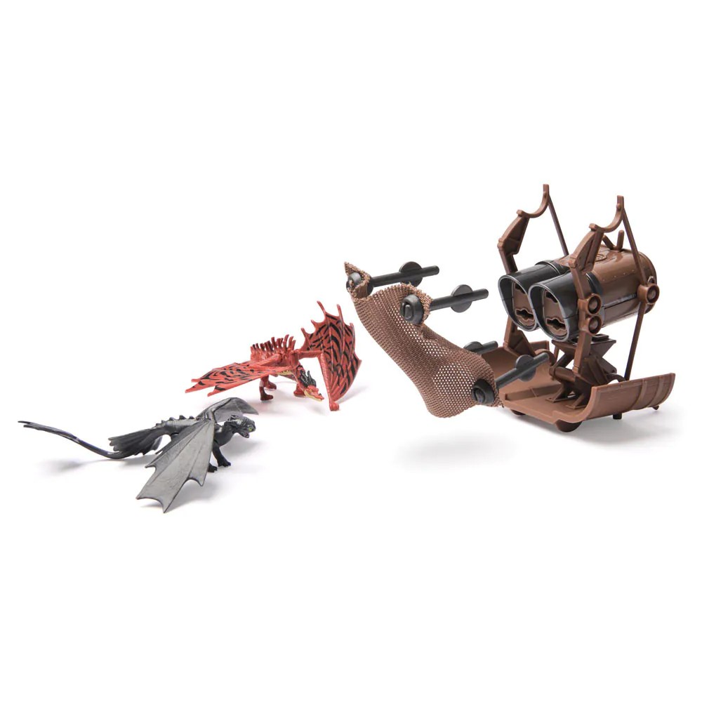 Set de joaca cu figurine How to Train Your Dragon 5 dragoni cu lansator - poza 4
