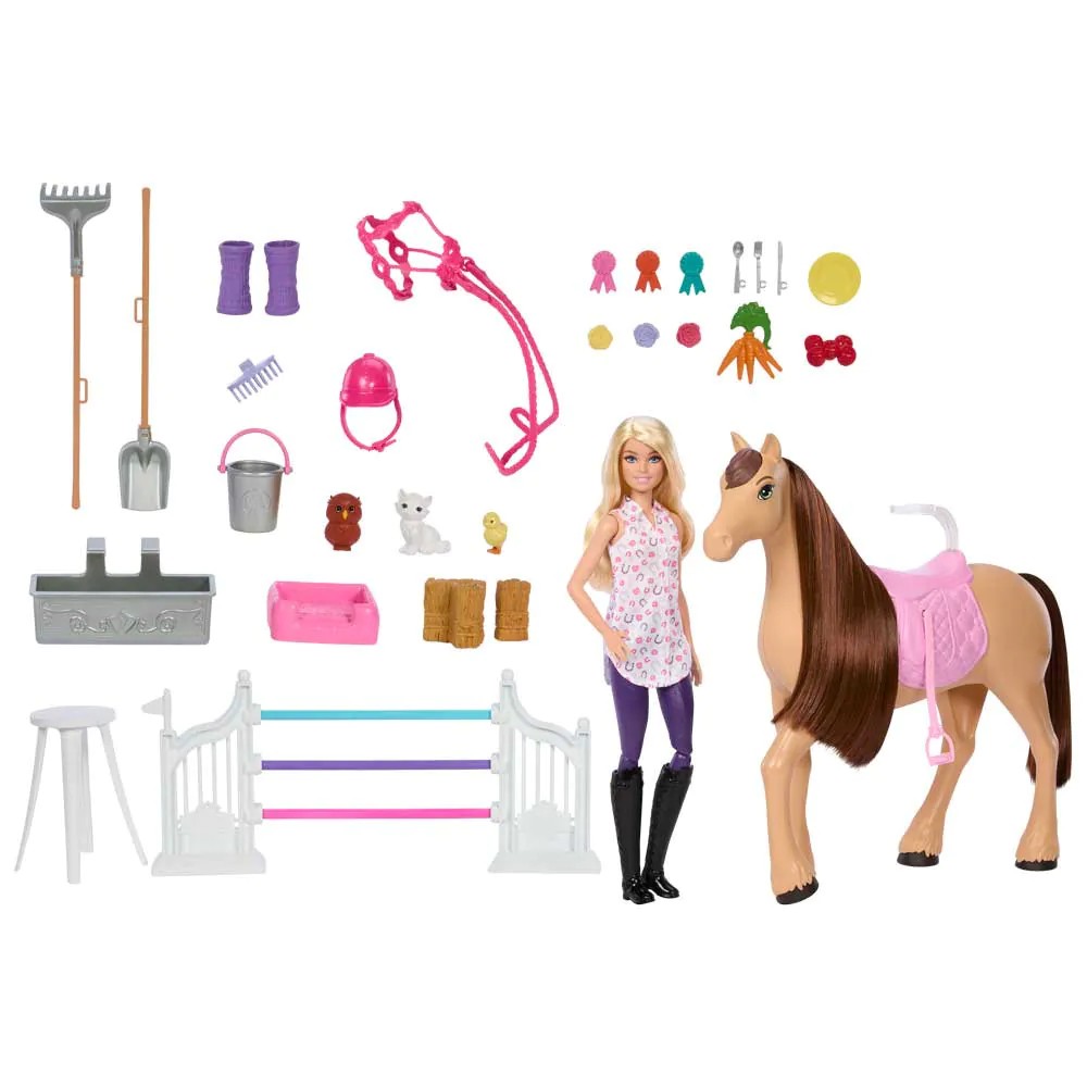 Set de joaca cu papusa si cal Barbie Mysteries Grajdul Suprem - poza 3