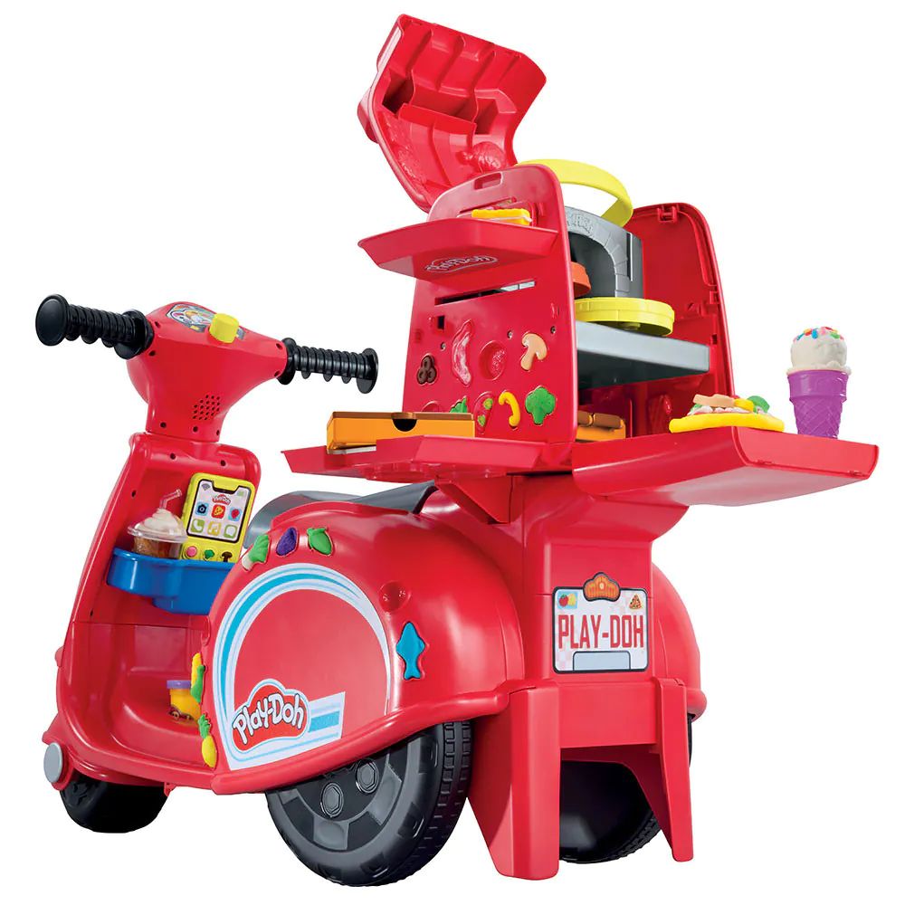 Set de joaca cu plastilina Hasbro Play Doh Scuter de Livrare Pizza - poza 3