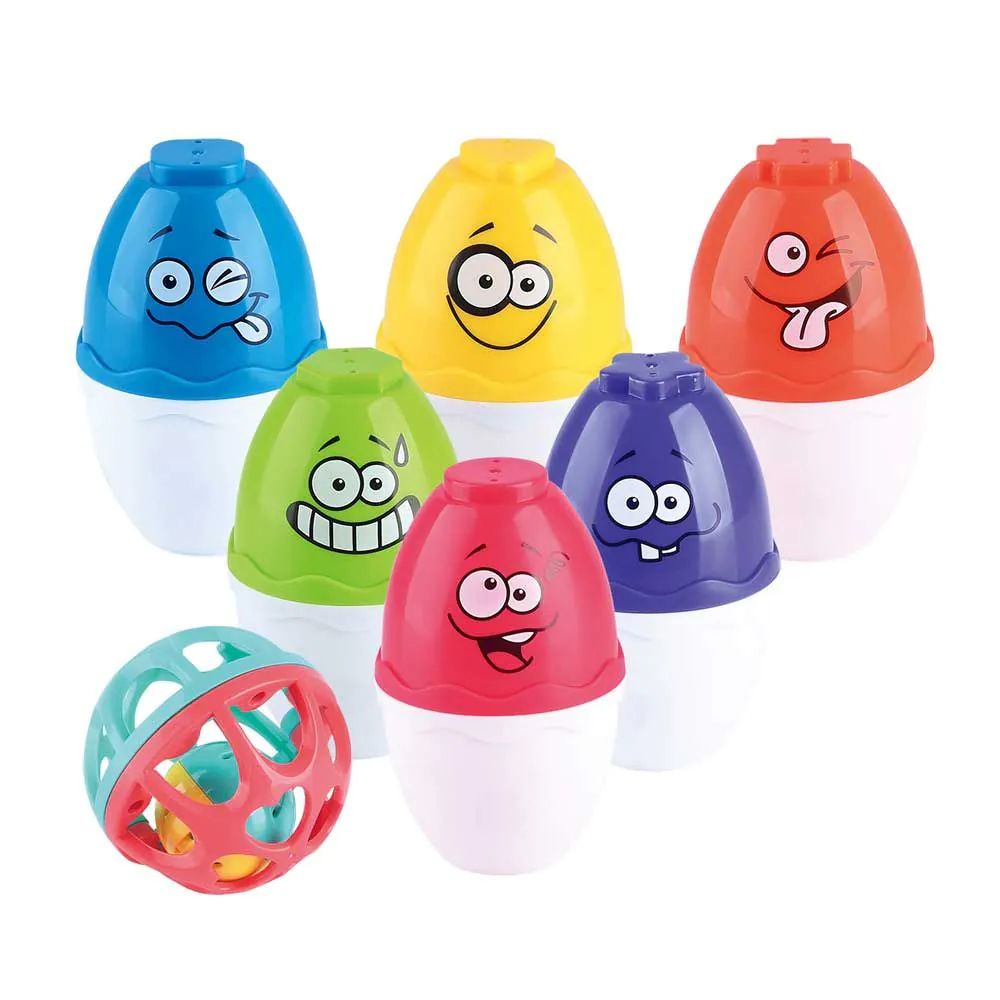 Set de joaca cu popice si minge pentru copii PlayGo - poza 1
