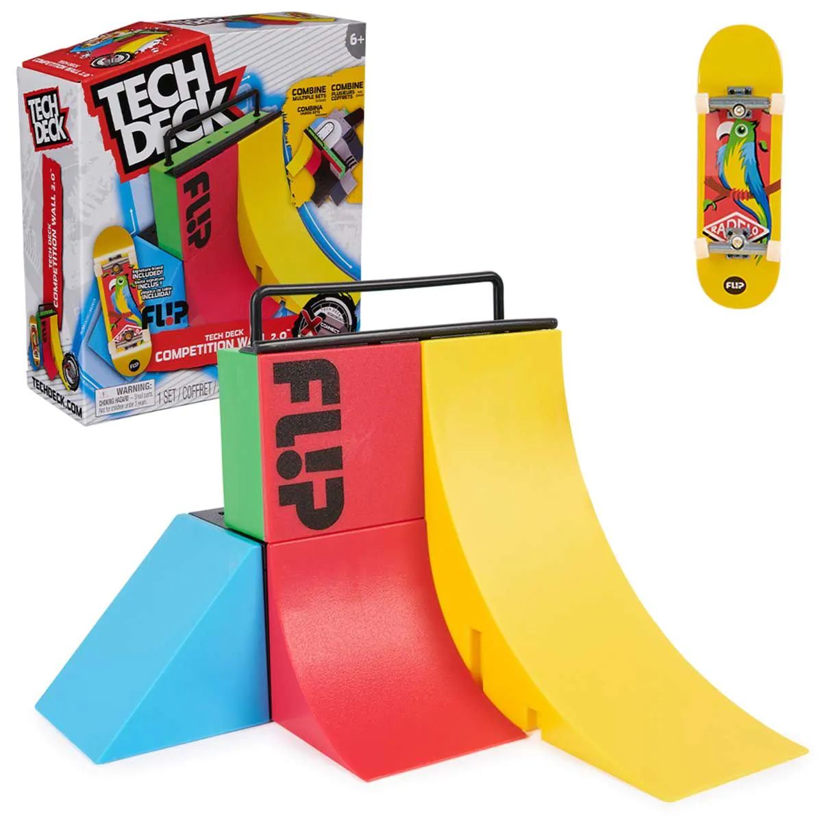 Set de joaca cu rampa si mini skateboard Tech Deck XConnect Competition Wall - poza 2