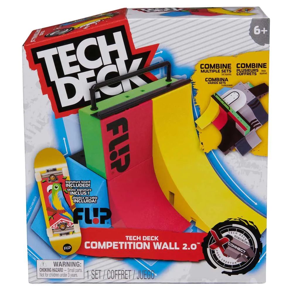Set de joaca cu rampa si mini skateboard Tech Deck XConnect Competition Wall - poza 3