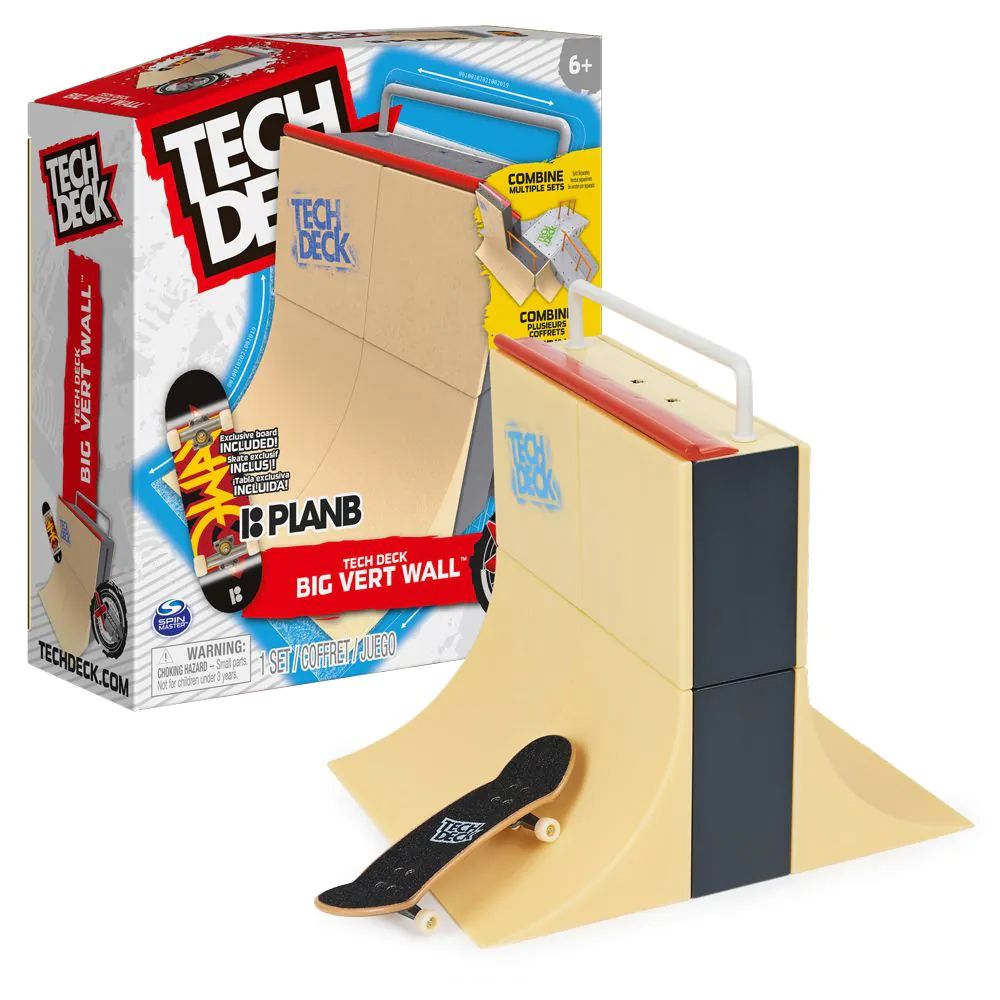 Set de joaca cu rampa si mini skateboard Tech Deck Xconnect Vertical - poza 2