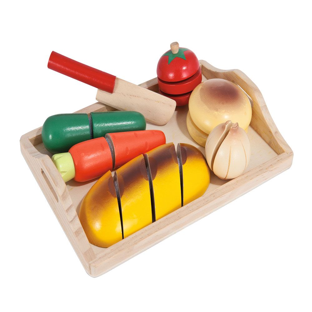 Set de joaca de lemn legume de taiat cu scai Eicchorn - poza 1